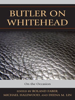 cover image of Butler on Whitehead